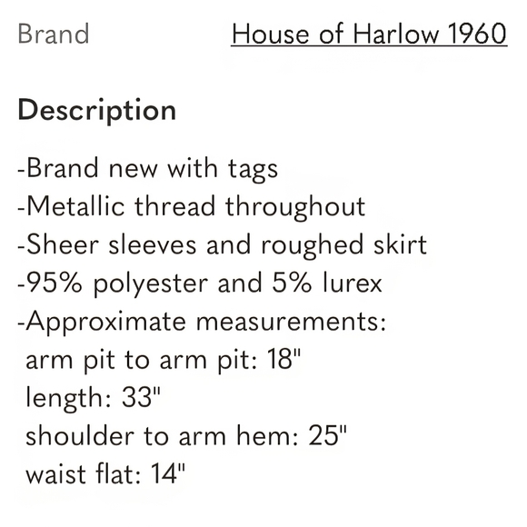 NWT HOUSE OF HARLOW 1960 Black Ruched Mini Dress in Size 6 - Picture 9 of 10